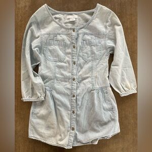Urban Outfitters Cooperative Light Blue Denim Tunic Top